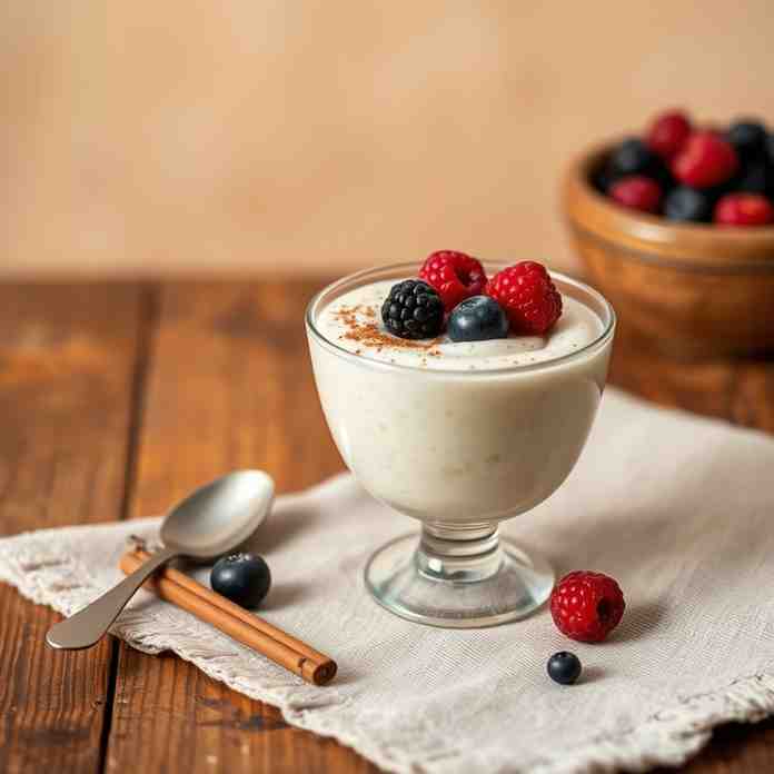 Healthy Vegan Rice Pudding - Creamy & Low Sugar